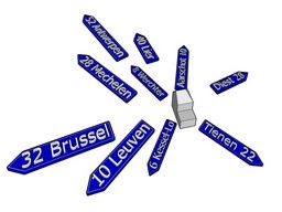 Afstand tot grote steden, Brussel, Tienen, Zoutleeuw, Leuven